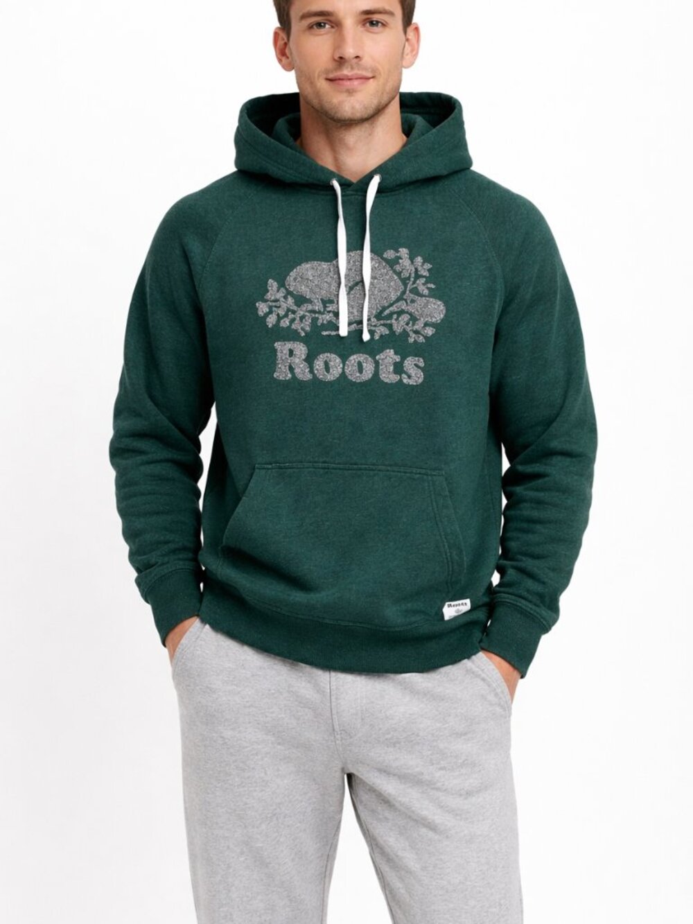 Roots Forest Green Hoodie – Men’s Medium – Rare Colour Combo